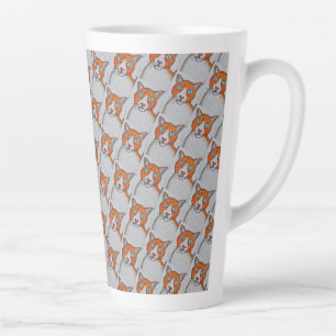 Tasse à latte à motif de chat