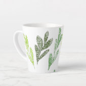 Tasse à latte à motif de feuille (Angle gauche)