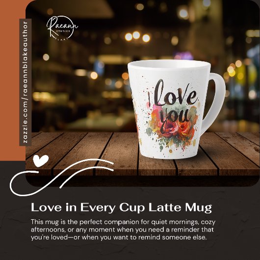 Tasse à latte "Amour dans chaque tasse"