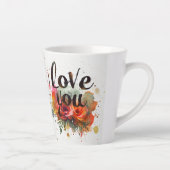 Tasse à latte "Amour dans chaque tasse" (Droite)