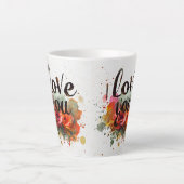 Tasse à latte "Amour dans chaque tasse" (Devant)