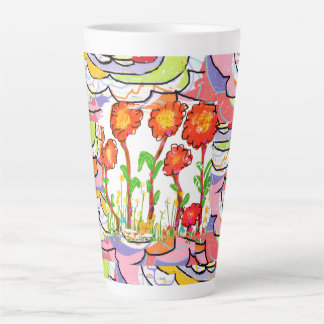 Tasse à Latte - Art Déco Floral