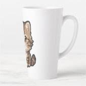 Tasse à Latte avec Chat Brun Mignon (Droite)