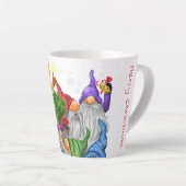 Tasse à latte avec gnomes de Noël (Angle droit)