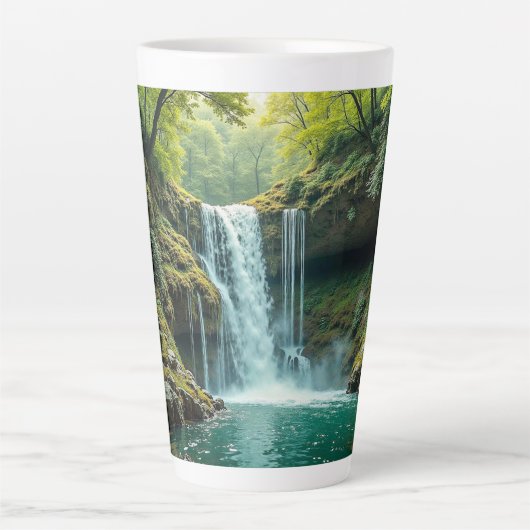 Tasse à latte (Cascade) (Devant)