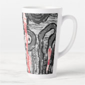 Tasse à Latte – Conception Abstraite de Friction L (Droite)