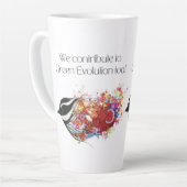 Tasse à latte - Contribution des oiseaux à l'évolu (Angle gauche)