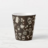 Tasse à latte de 360 ml - Café (Devant)