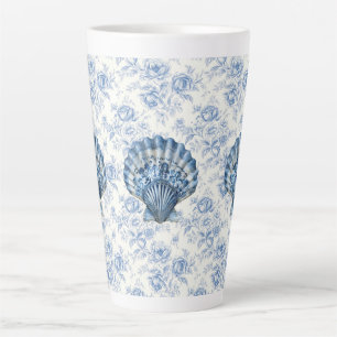 Tasse à latte en céramique grande coquille chinois