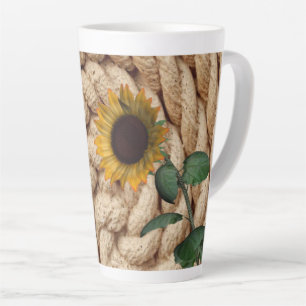 Tasse à latte en corde de tournesol