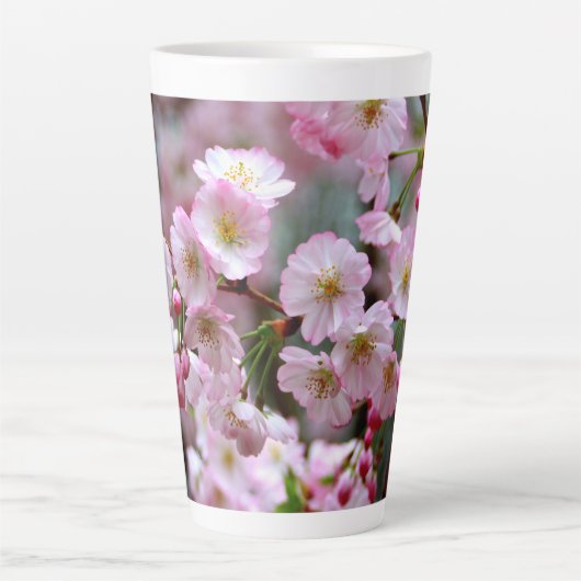 Tasse à Latte Fleurs de Cerisier (Devant)