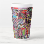 Tasse à latte – Fractales urbaines (Devant)