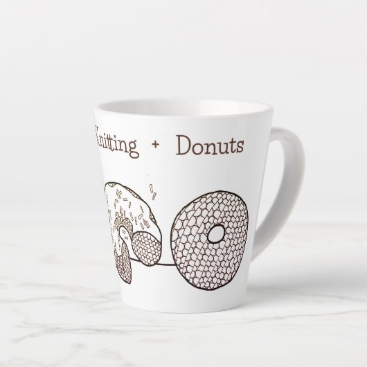 Tasse à latte GÂTEAUX TRESSÉS (Angle droit)