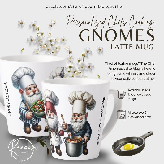 Tasse à Latte Gnomes Cuisiniers
