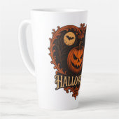 Tasse à latte Halloween esthétique effrayante 17oz (Angle gauche)