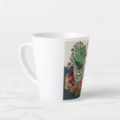 Tasse à latte Iguane Éclectique avec Perles, Maxim (Angle gauche)