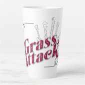 Tasse à latte isolée Grass Attack (Devant)