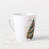 Tasse à latte - Joyeux Noël Tasse à latte (Angle gauche)
