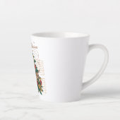 Tasse à latte - Joyeux Noël Tasse à latte (Droite)