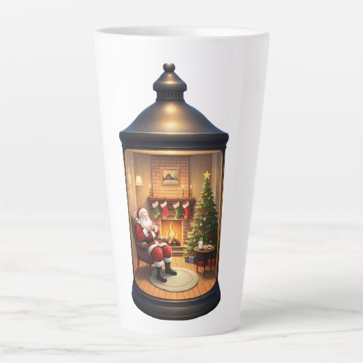 Tasse à latte - Lanterne de Noël (Devant)