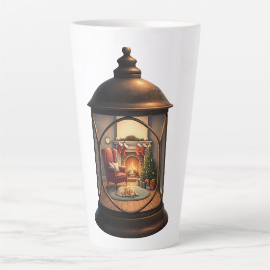 Tasse à latte - Lanterne de Noël (Devant)