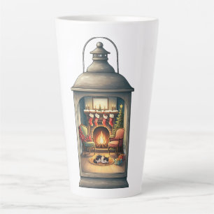 Tasse à latte - Lanterne de Noël