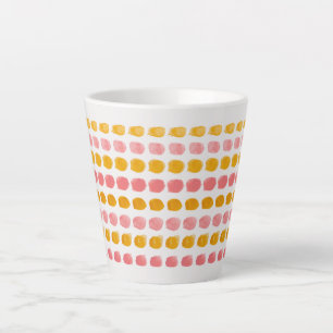 Tasse à latte multicolore pastel – Vibrante et élé