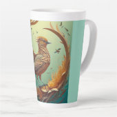 Tasse à Latte (Oiseau Brun) (Angle droit)