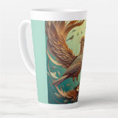 Tasse à Latte (Oiseau Brun) (Angle gauche)