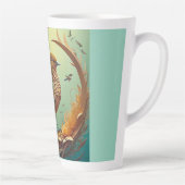 Tasse à Latte (Oiseau Brun) (Droite)