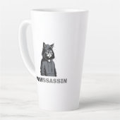 Tasse à latte PAWSSASSIN – Énergie de chat de rue (Angle gauche)