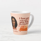 Tasse à latte 'Pour toujours mon Valentin' (Angle droit)