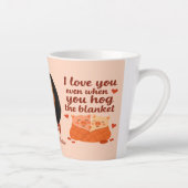 Tasse à latte 'Pour toujours mon Valentin' (Droite)