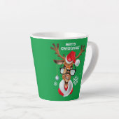 Tasse à latte Renne Noël (Angle droit)