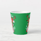 Tasse à latte Renne Noël (Devant)