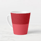 Tasse à latte rouge tomate personnalisable – Finit (Angle gauche)