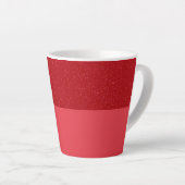 Tasse à latte rouge tomate personnalisable – Finit (Angle droit)