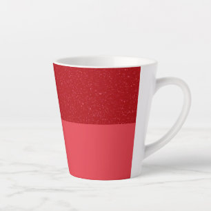 Tasse à latte rouge tomate personnalisable – Finit
