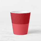 Tasse à latte rouge tomate personnalisable – Finit (Devant)