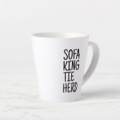 Tasse à latte standard - Sofa King Tie Herd (Angle droit)