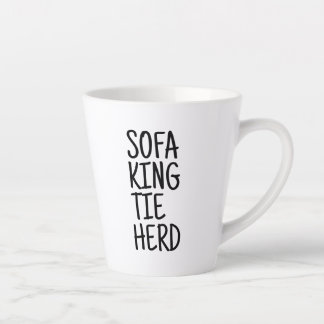Tasse à latte standard - Sofa King Tie Herd