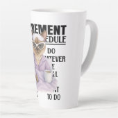 Tasse à latte sur le thème de la retraite des chat (Angle droit)