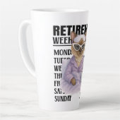 Tasse à latte sur le thème de la retraite des chat (Angle gauche)