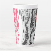 Tasse à Latte – Terre Abstraite (Devant)
