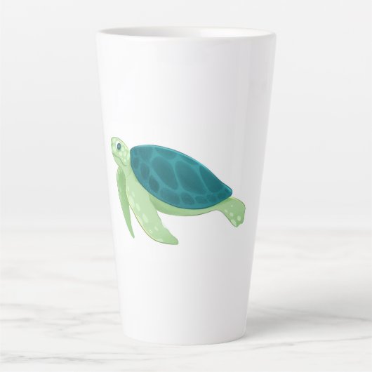 Tasse à latte tortue (Devant)
