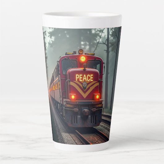 Tasse à latte (Train de la paix) (Devant)