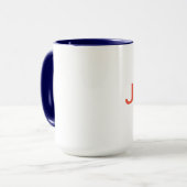 Tasse à lettre J monogramme (Devant gauche)
