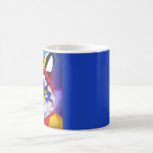 Tasse à main droite bleue du chat d'Alexandre (Centre)