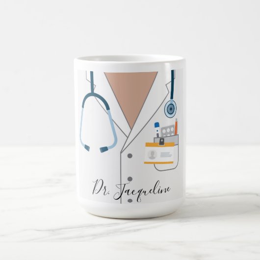 tasse à manteau personnalisée pour le médecin (Centre)