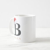Tasse à monogramme de Noël (Devant gauche)